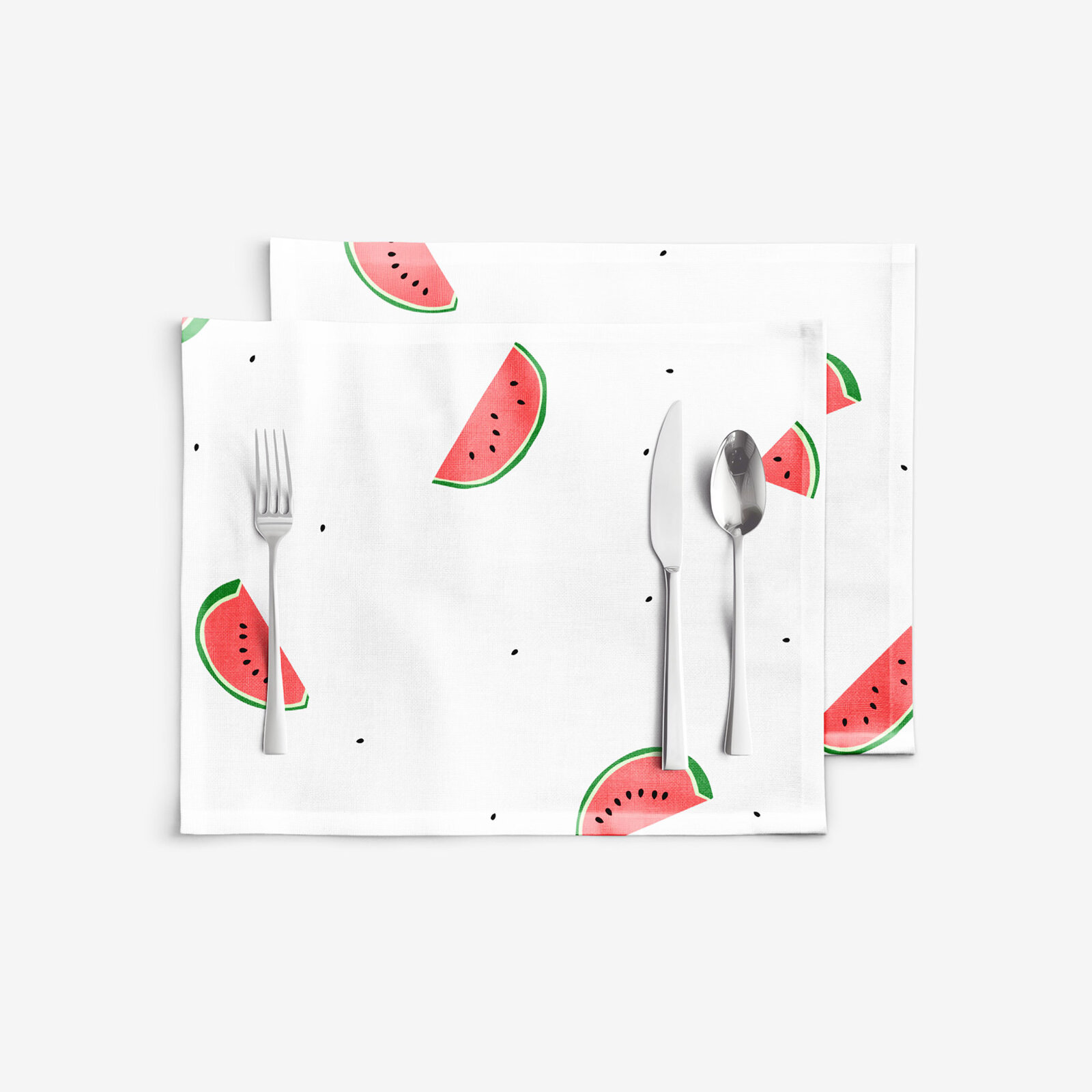 Tischset 100% Baumwolle - Melone - 2 Stück