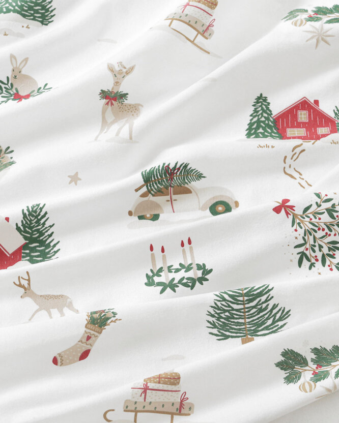 Flanellstoff - Traditionelle Weihnachten
