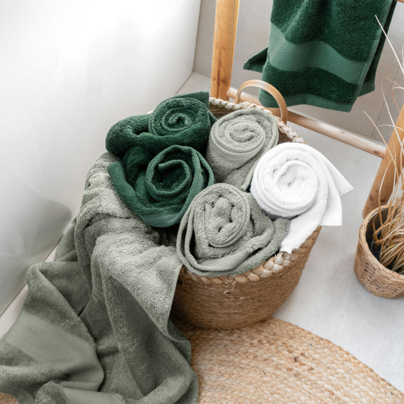 Bambus-Handtuch/Badetuch - salbeigrün