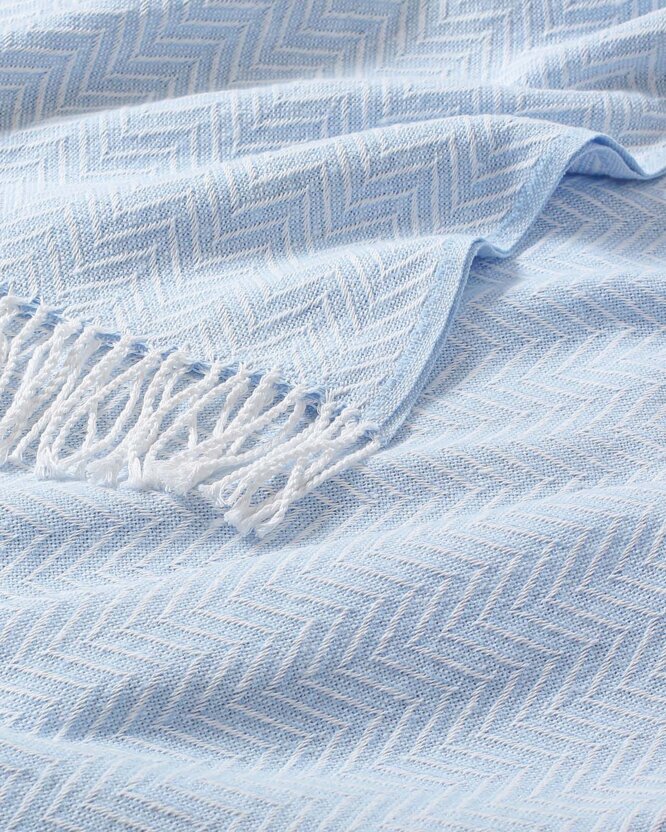Plaid Zickzack - blau