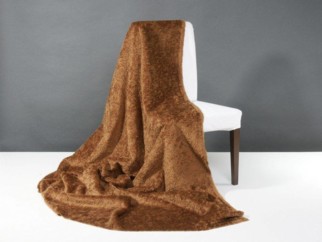 Plyš - metráž š. 150cm - vzor TERAN 897 HNĚDÝ