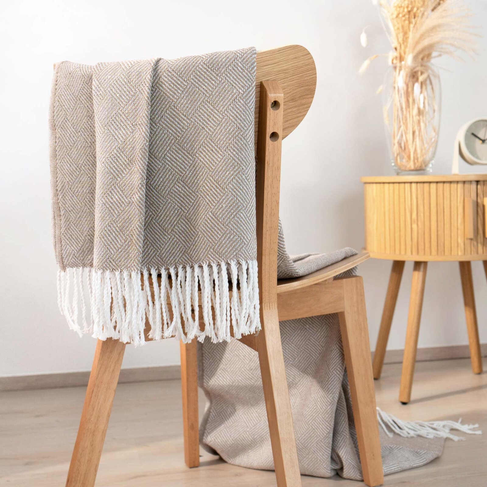 Plaid Mosaik - beige