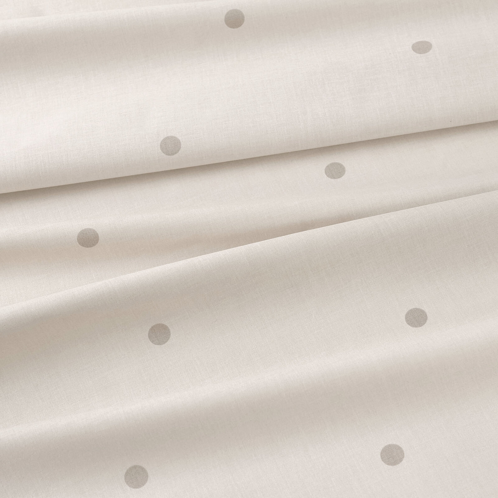 Baumwollstoff - Pünktchen auf Beige