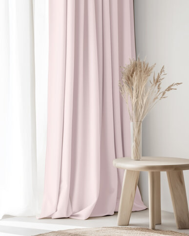 Dekorativer Vorhang – rosa