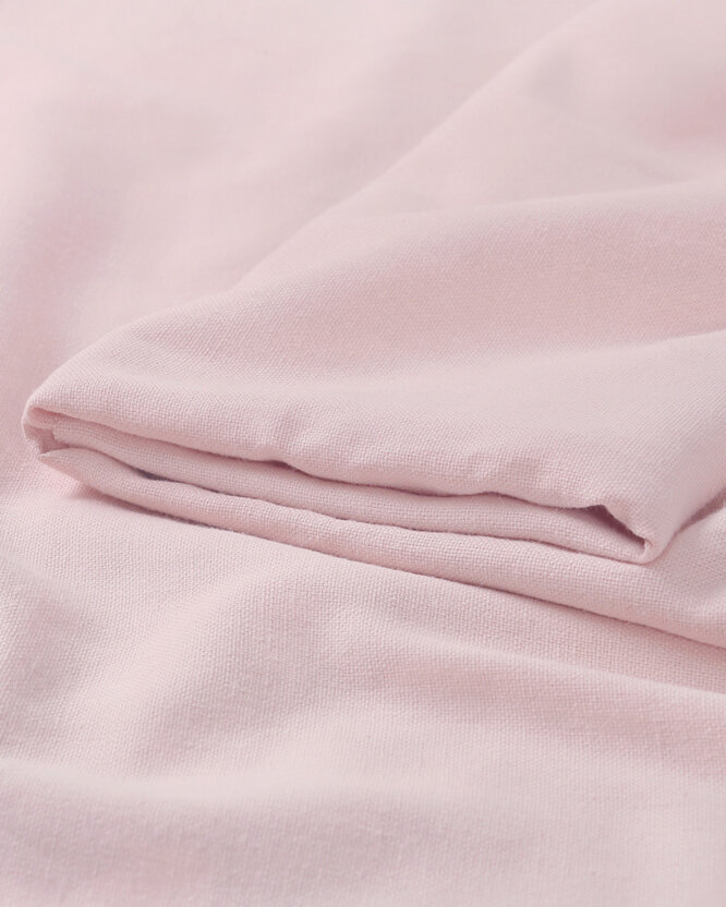 Natürlicher Leinenmischstoff - puderrosa