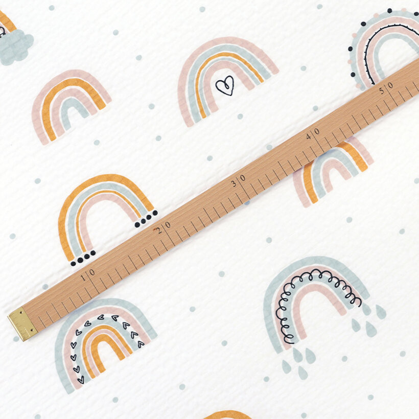 Seersucker - gemalte Regenbögen