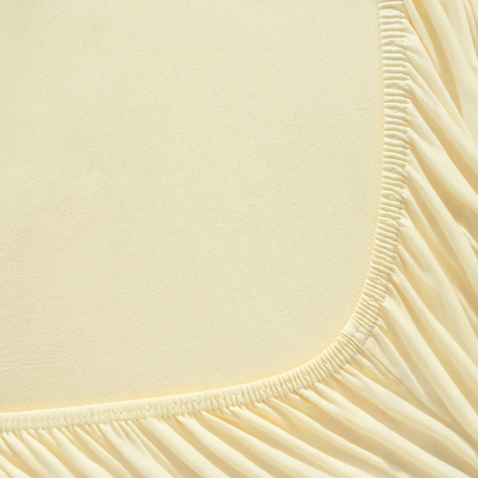 Elastisches Jersey-Spannbettlaken - Bananenfarbe