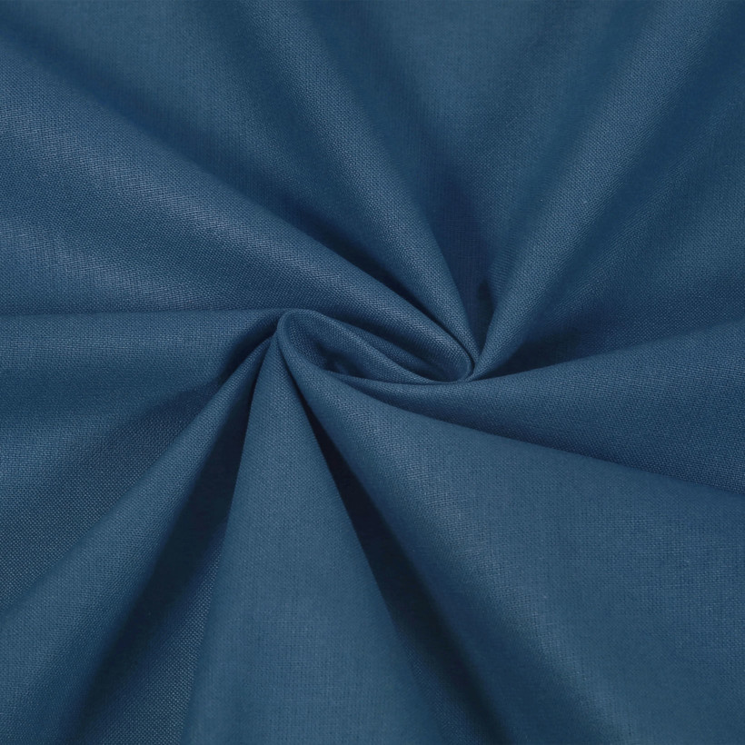 Baumwollstoff einfarbig Suzy - marineblau