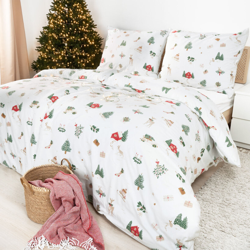 Flanell-Bettwäsche - Traditionelle Weihnachten