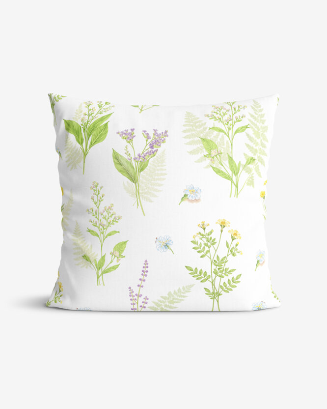 Dekorativer Kissenbezug - Waldblumen