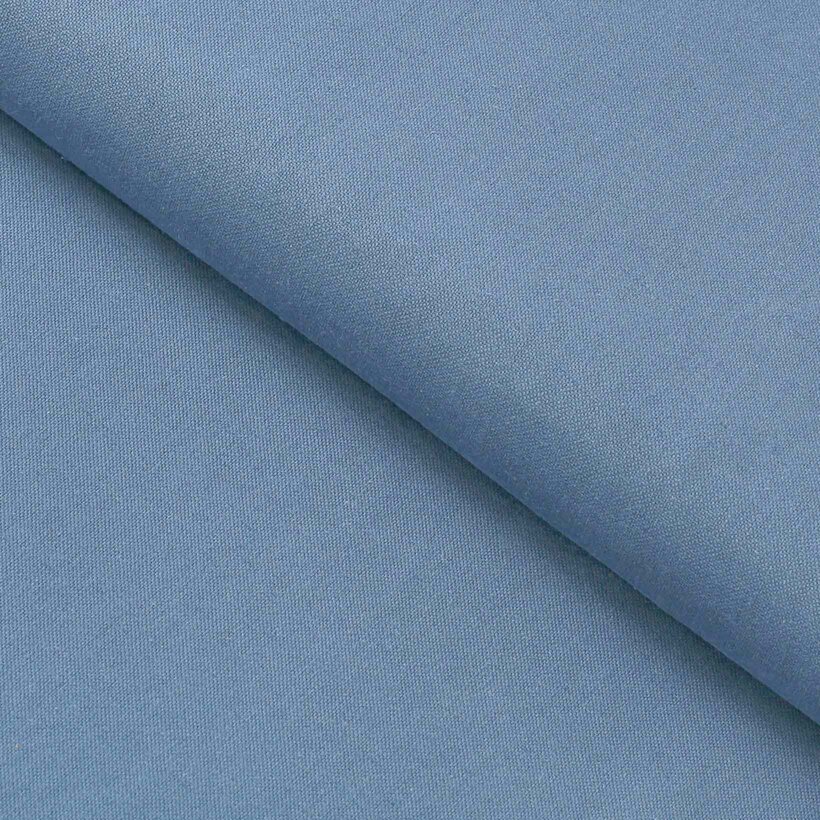 Natürlicher Leinenmischstoff - blau