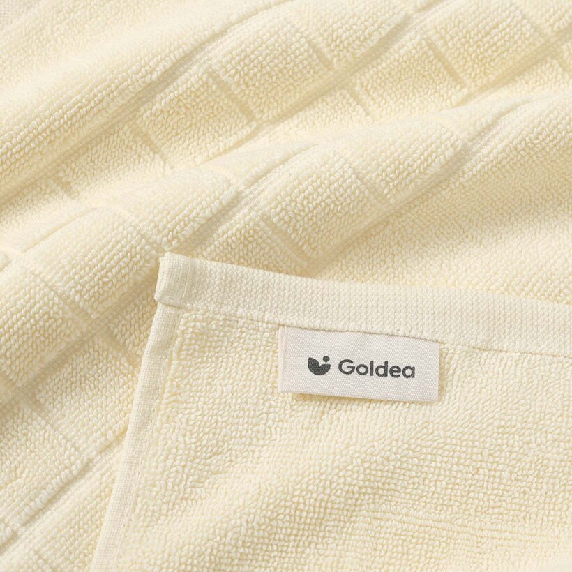 Frottier-Badematte Mozaika – creme