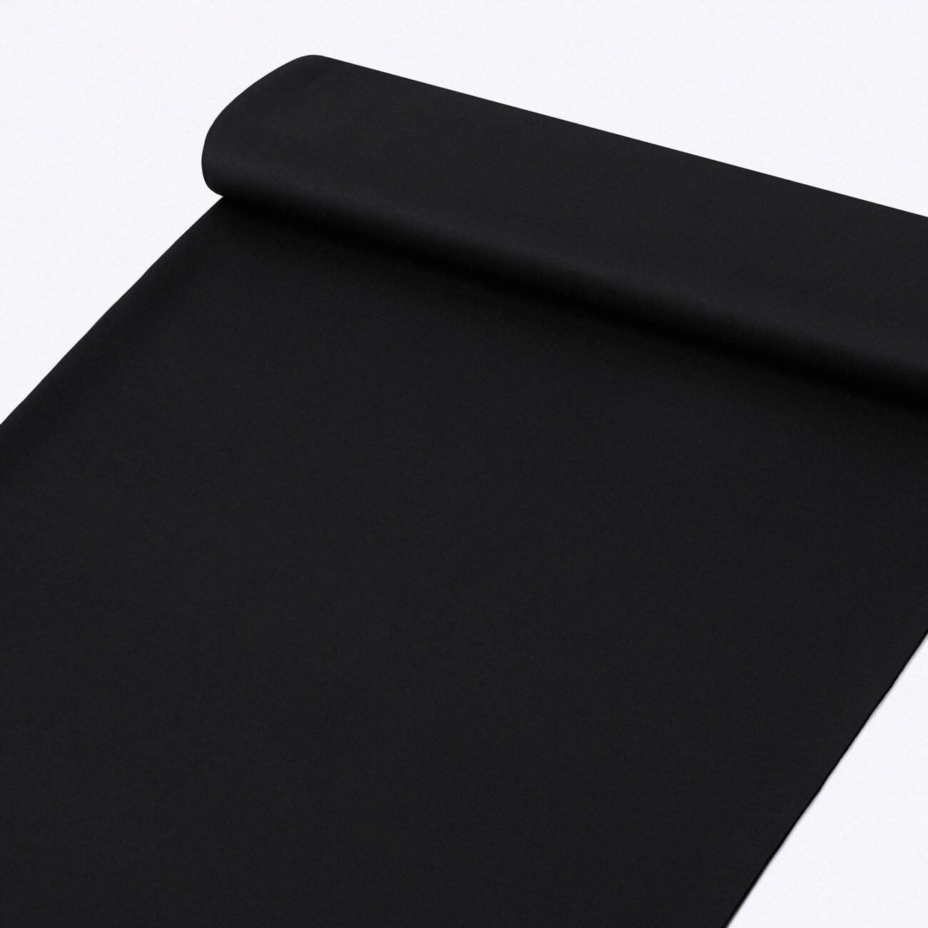 Verdunkelungsstoff Blackout mit Satin-Glanz - schwarz