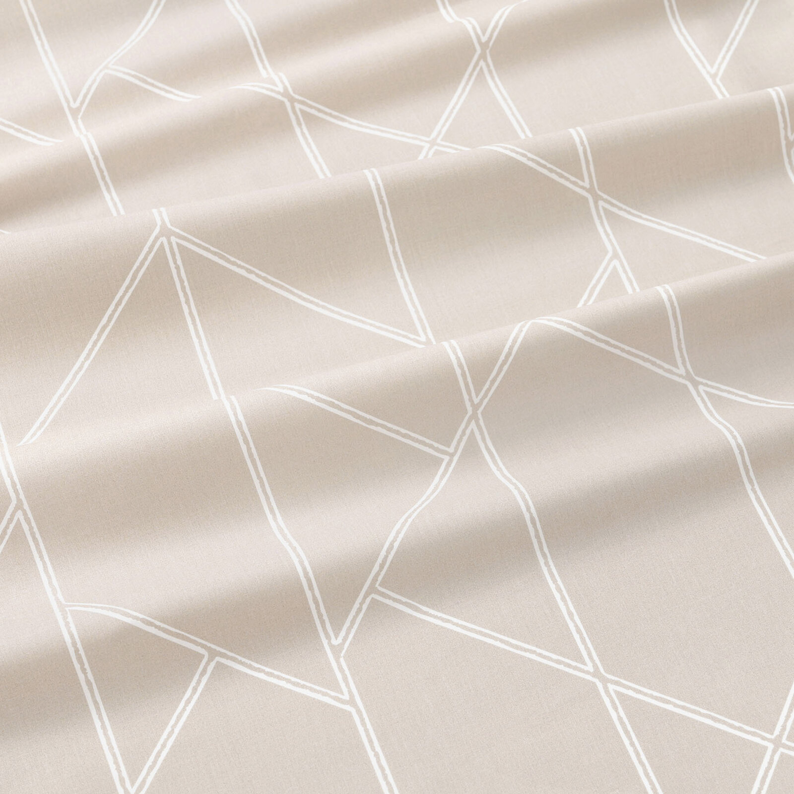 Bettwäsche aus Baumwolle - Geometrische Linien auf Latte