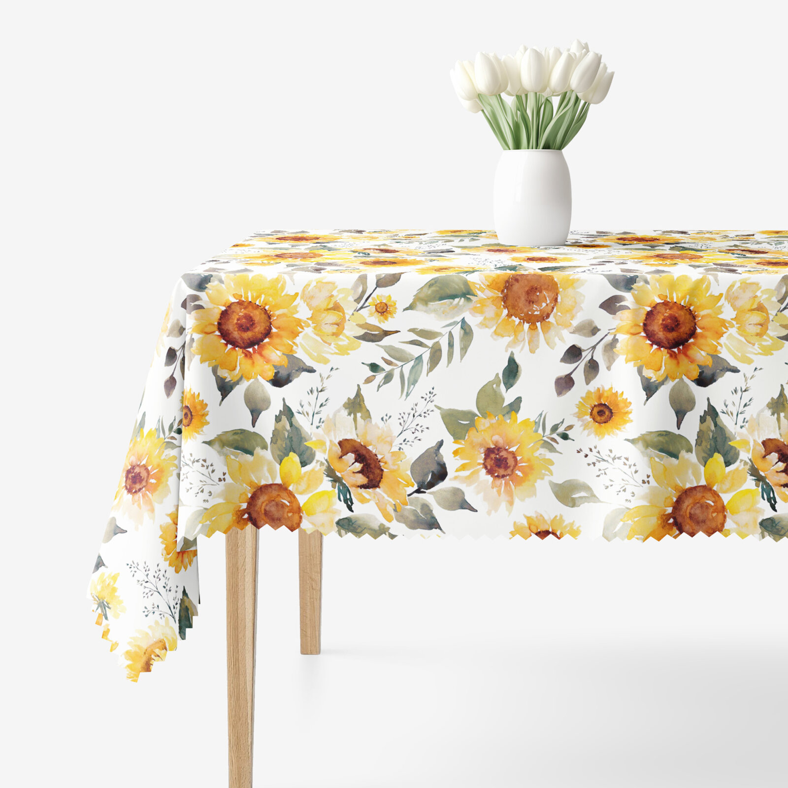 Eckige Tischdecke Teflon - Sonnenblumen