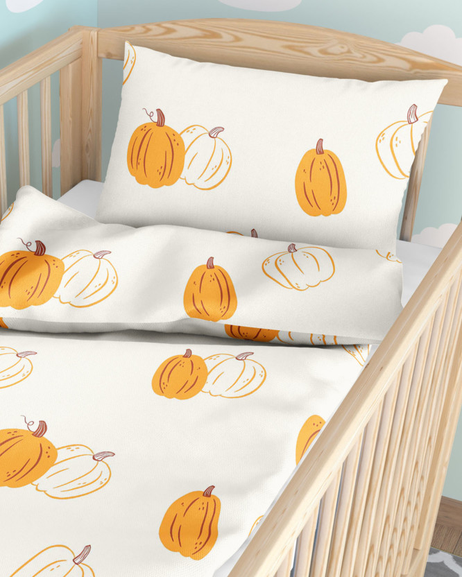 Bettwäsche für Babybetten aus Baumwolle - Herbstkürbis