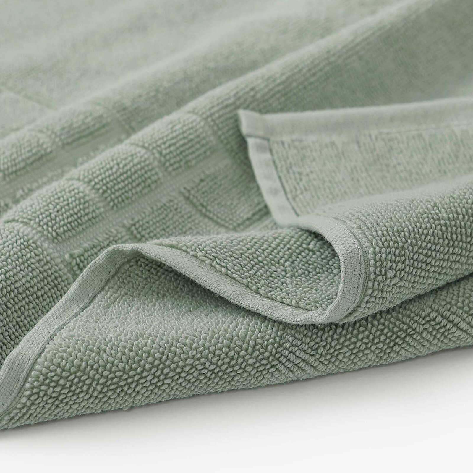 Frottier-Badematte Mozaika – salbeigrün