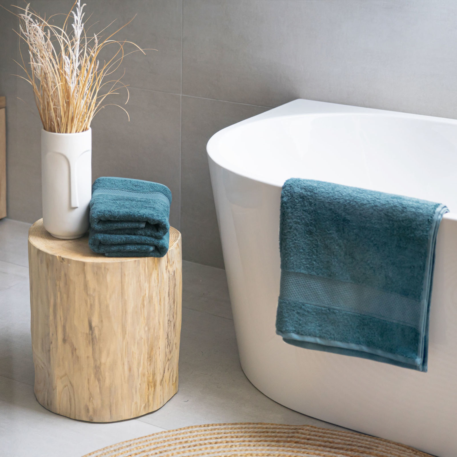 Bamboo Handtuch/Duschtücher Soft Lux - petrol