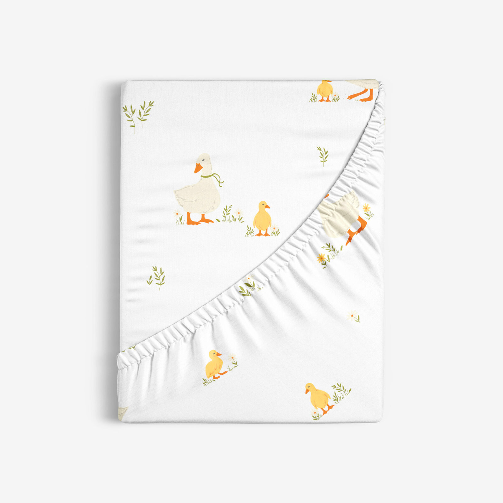 Ostern Spannbettlaken aus Baumwolle - Enten
