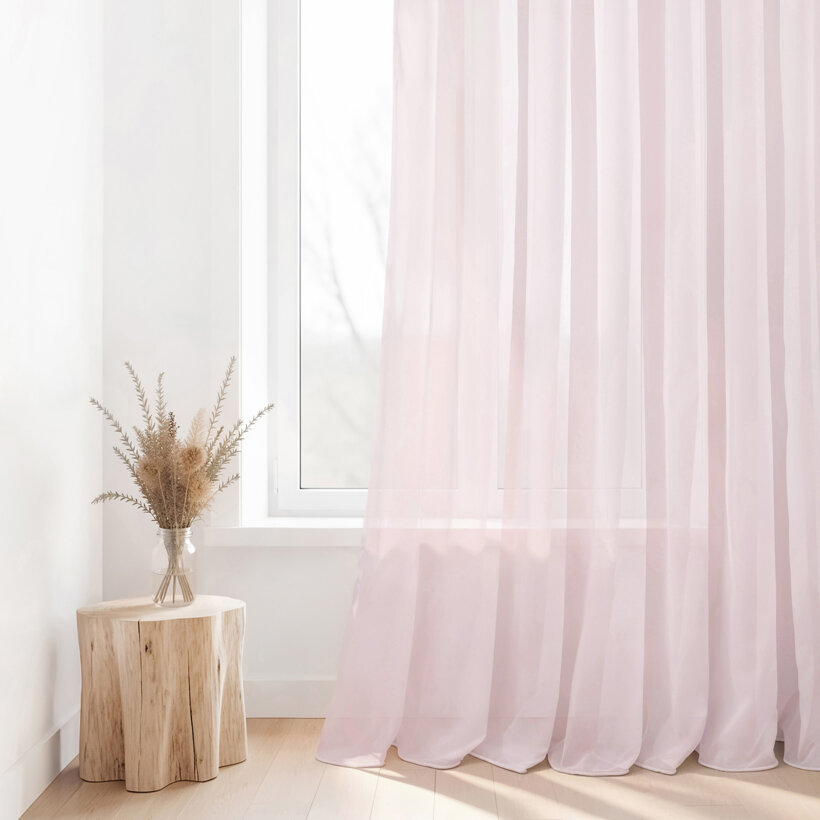 Glatter Voile – Puderrosa