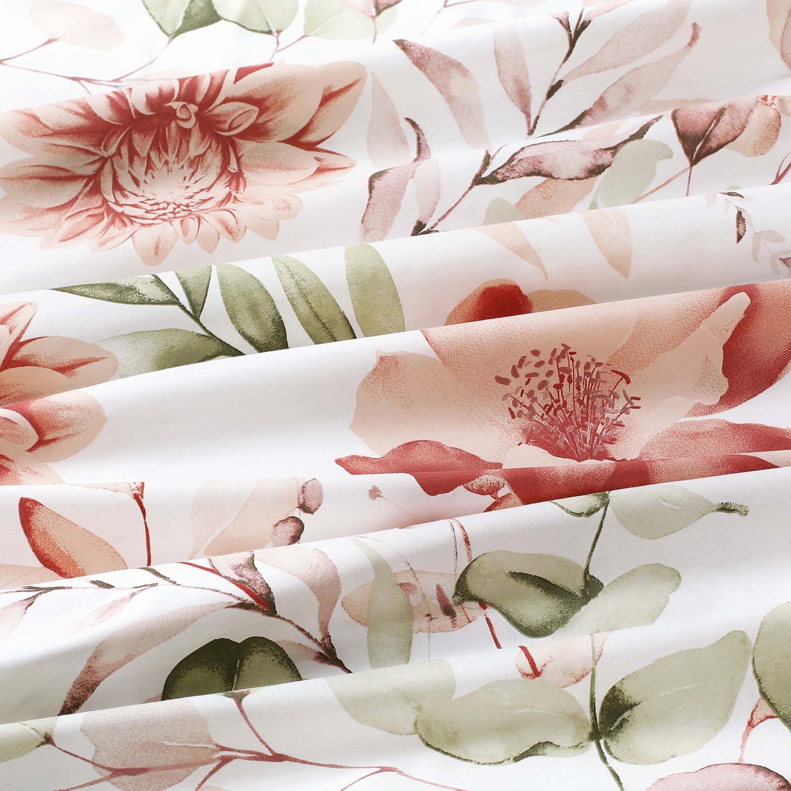 Baumwollstoff Deluxe - aquarelle Blumen