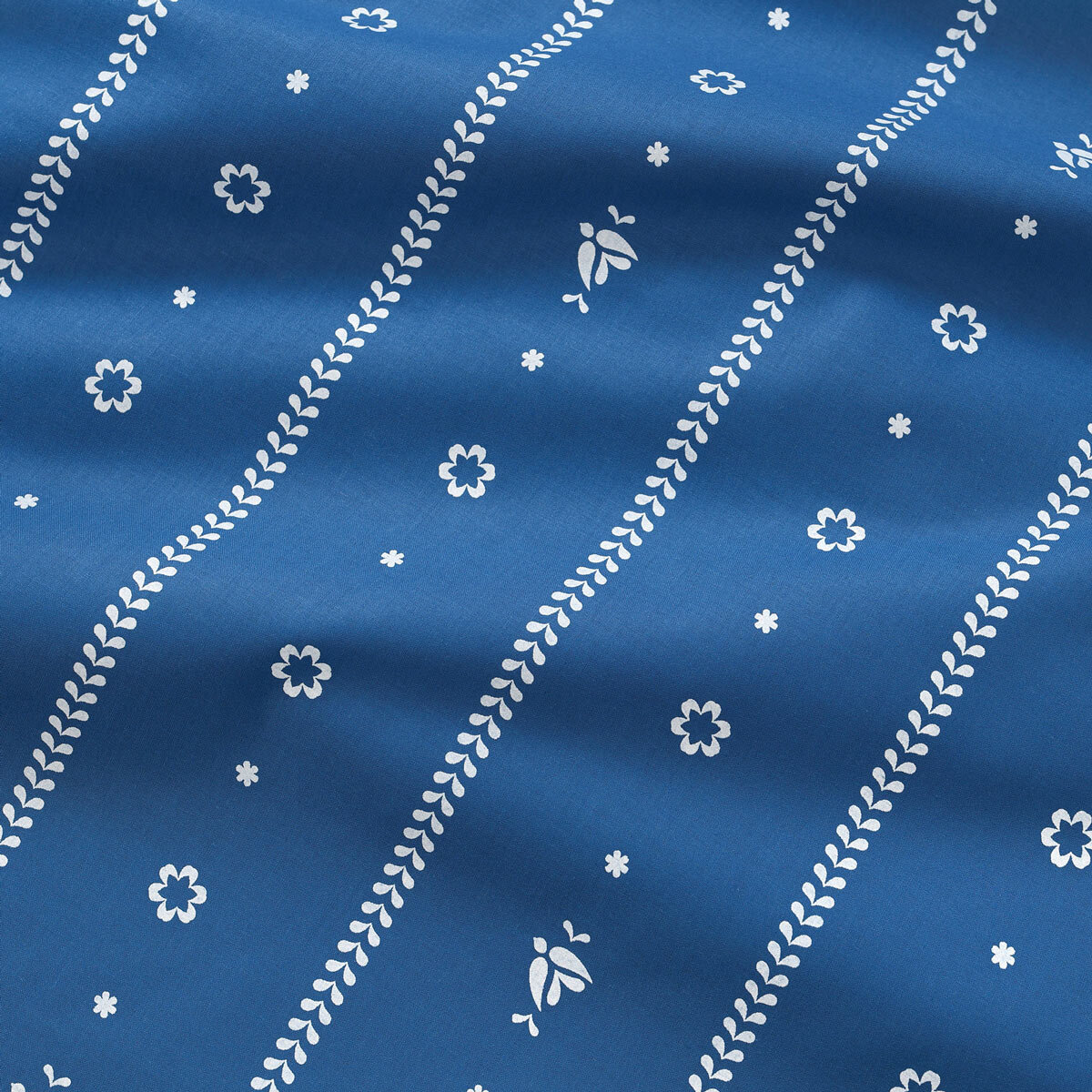 Tischset 100% Baumwolle - Blaue Folklore - 2 Stück