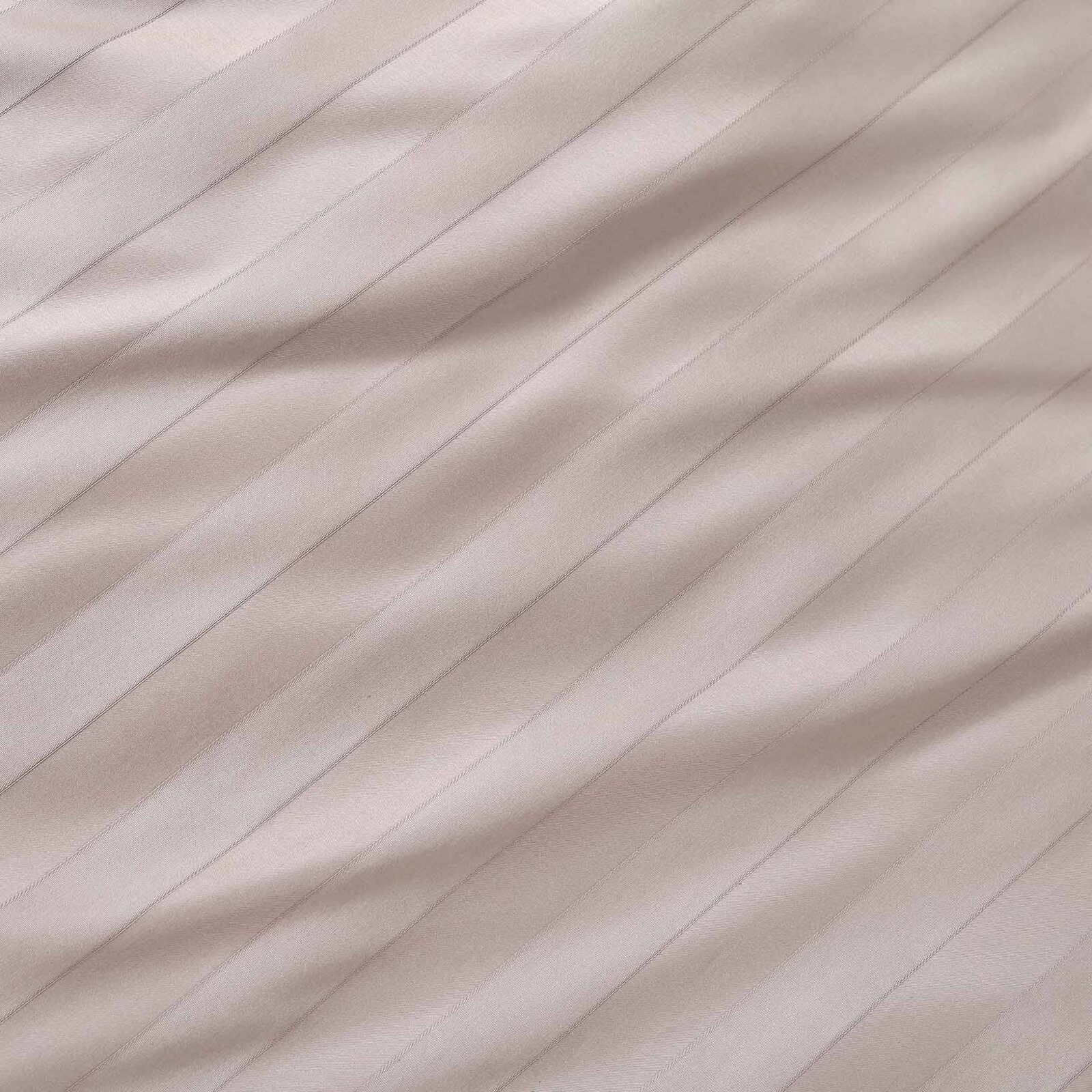 Festliche runde Damast-Tischdecke - graubraun Streifen mit Satin-Glanz