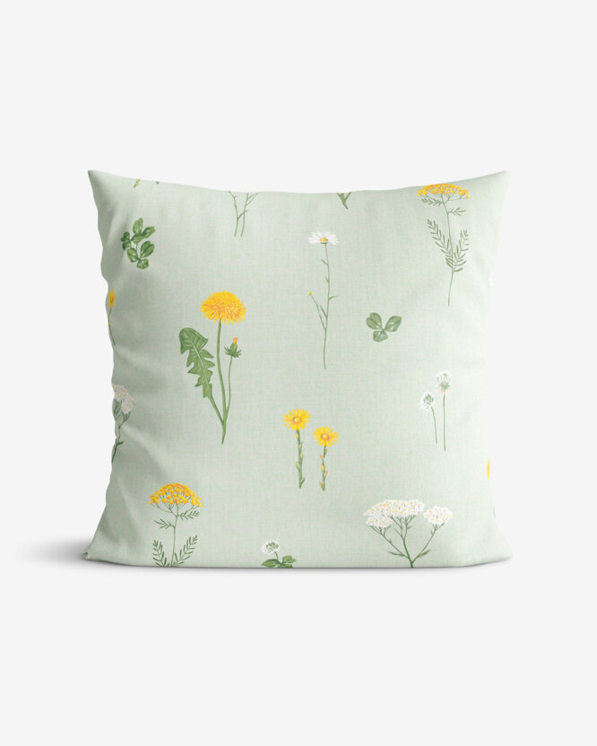 Kissenbezug aus Baumwolle - Grüne Wiese