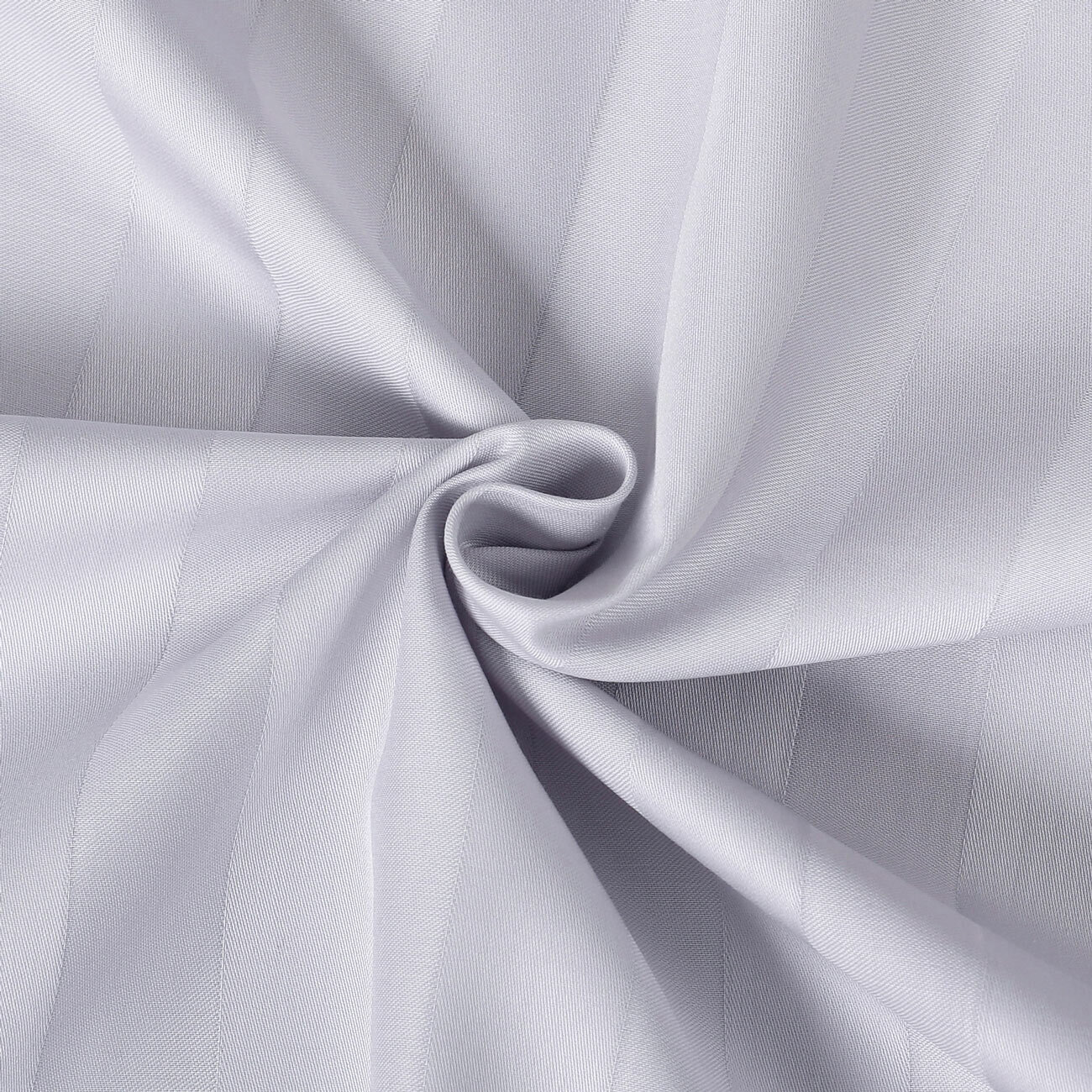 Damast - hellgraue Streifen mit Satin-Glanz