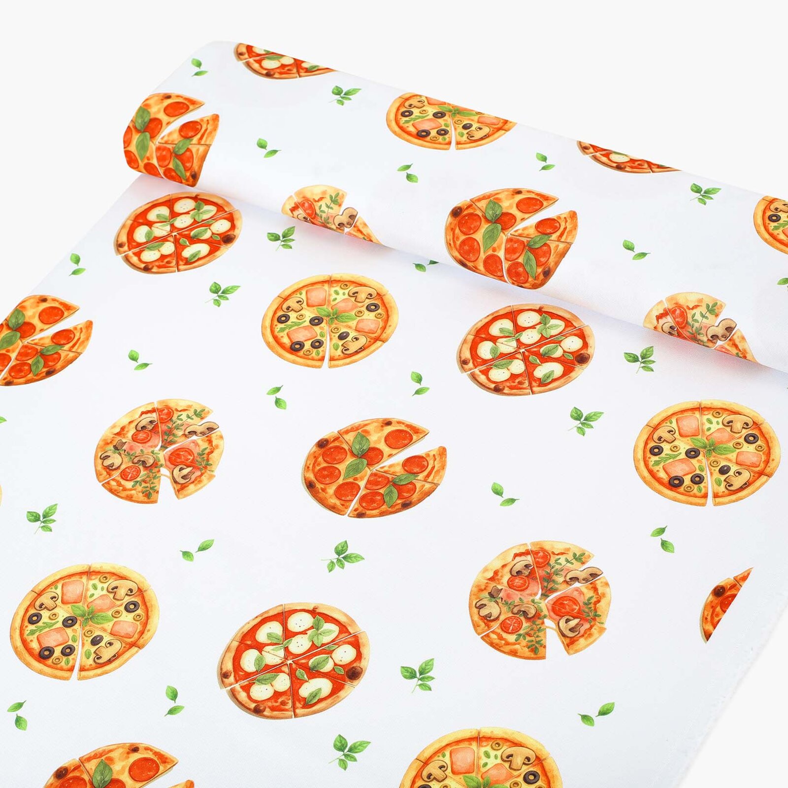 Teflonstoff für Tischdecken - köstliche Pizza