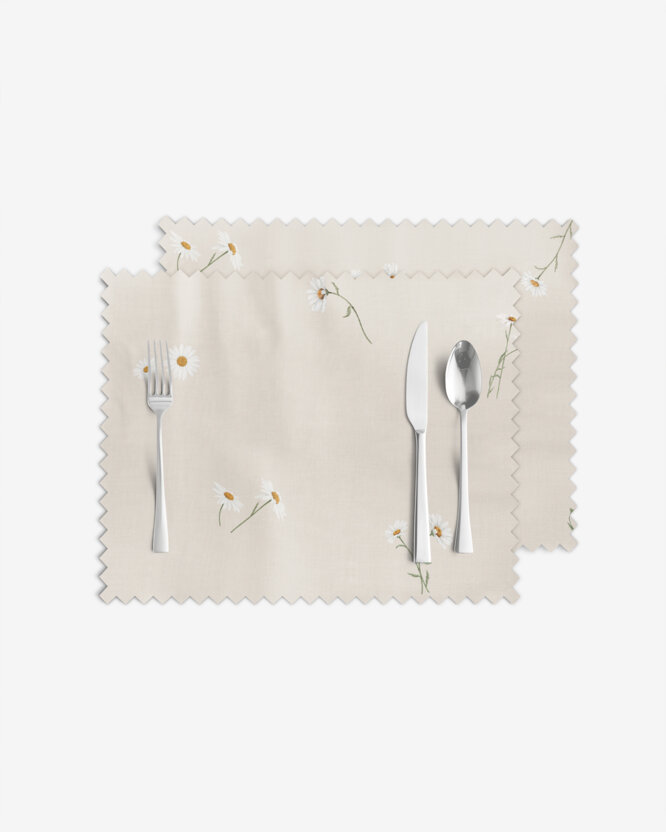 Teflon-Tischset - Gänseblümchen - 2 Stück