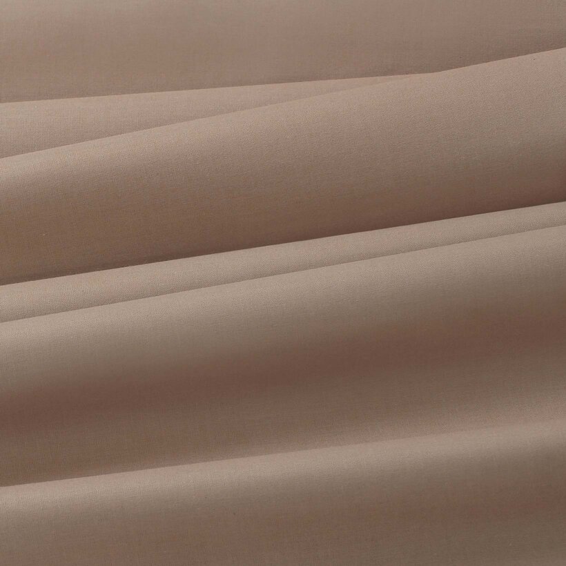Ovale Tischdecke aus 100% Baumwolle - kaffeebraun