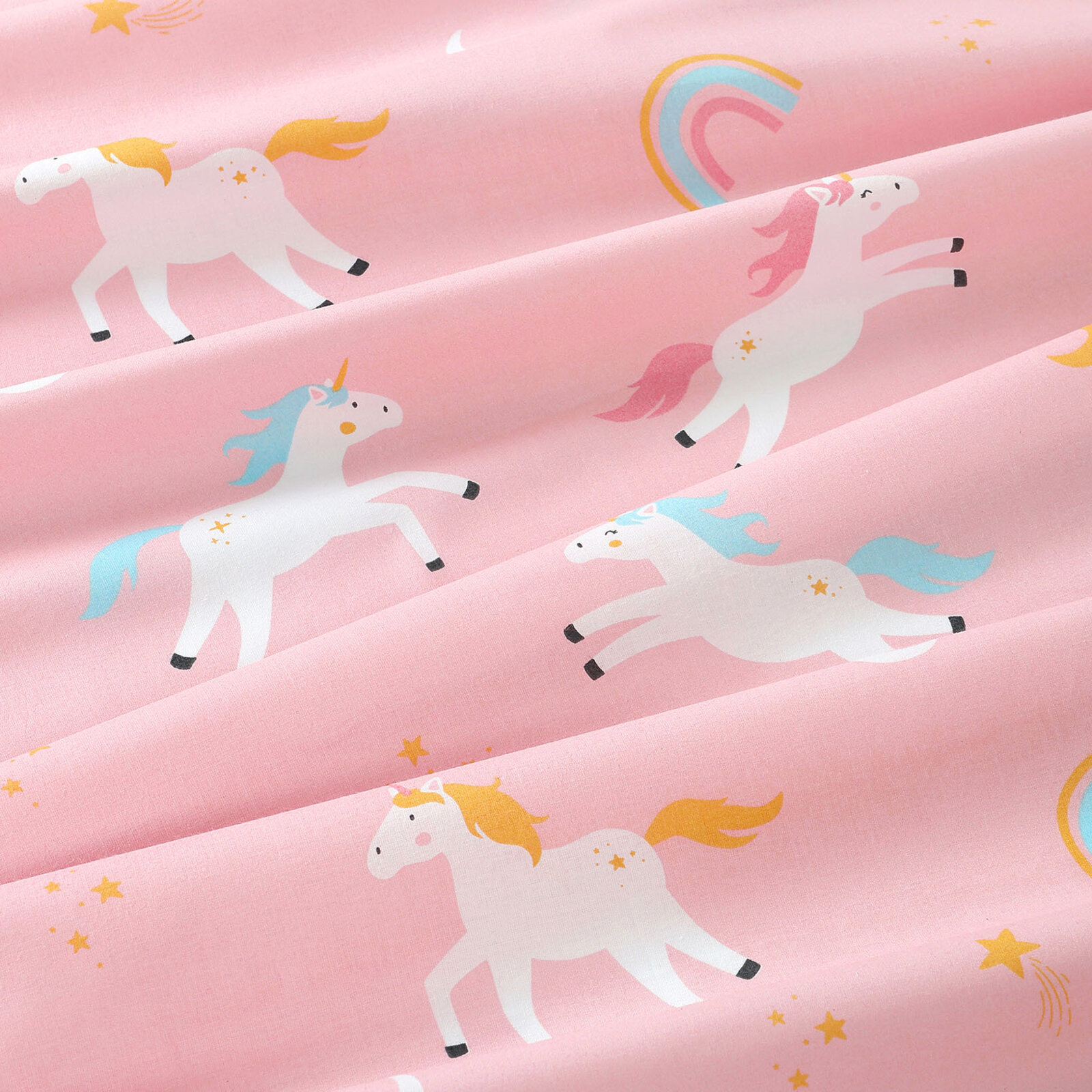 Baumwollstoff - Lustige Einhörner