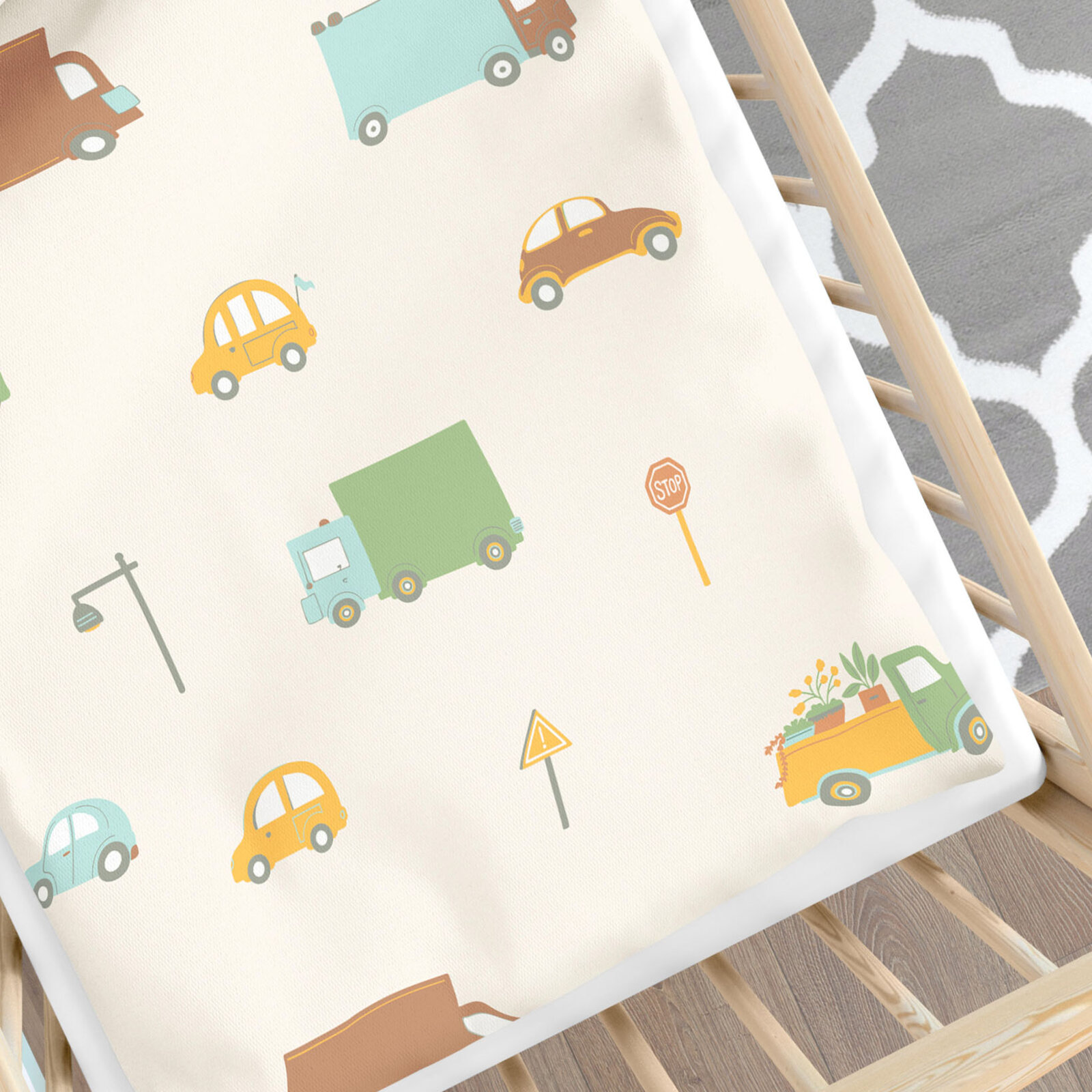 Bettwäsche für Babybetten aus Baumwolle - Welt der Autos