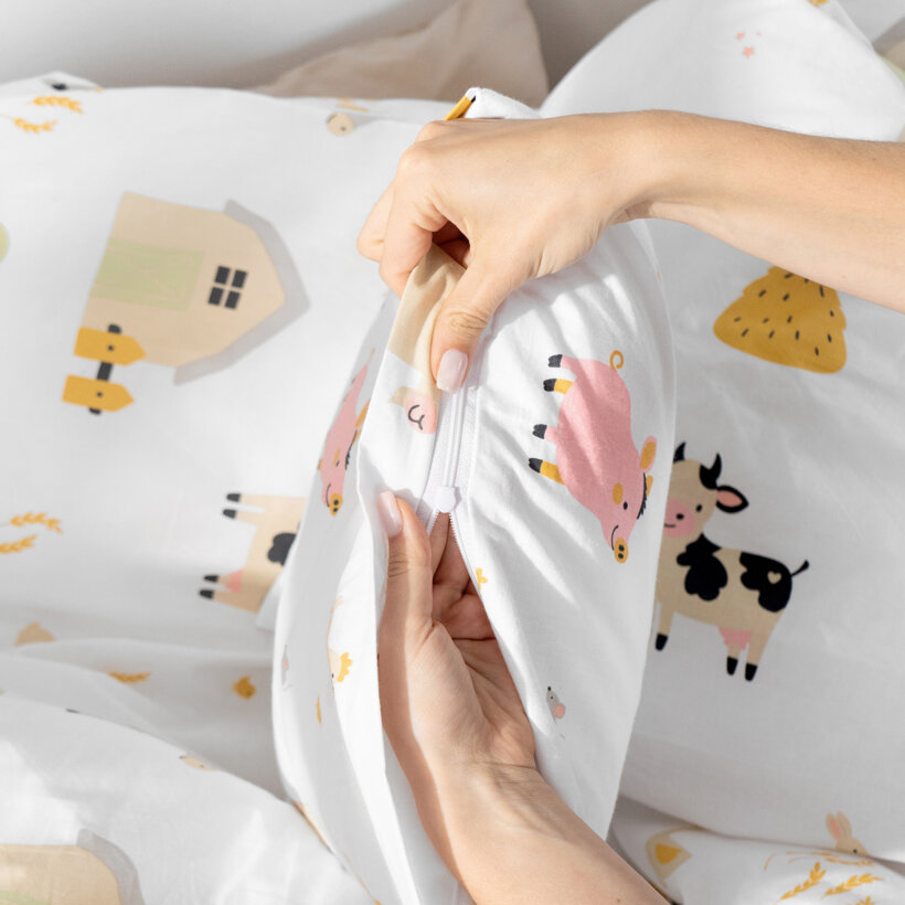 Bettwäsche für Babybetten aus Baumwolle - Leben auf dem Bauernhof