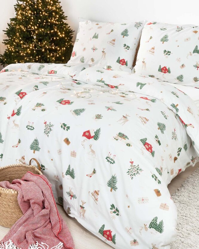 Flanell-Bettwäsche - Traditionelle Weihnachten