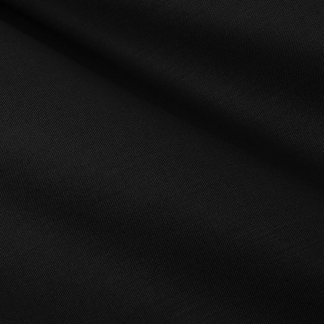 Ovale Tischdecke aus 100% Baumwolle - schwarz