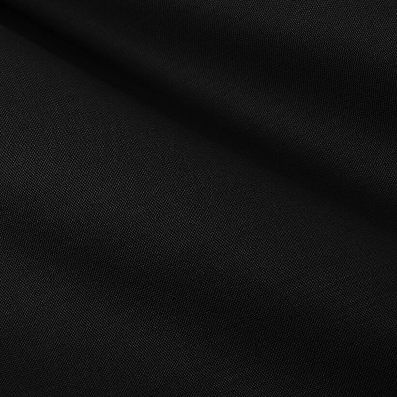 Ovale Tischdecke aus 100% Baumwolle - schwarz