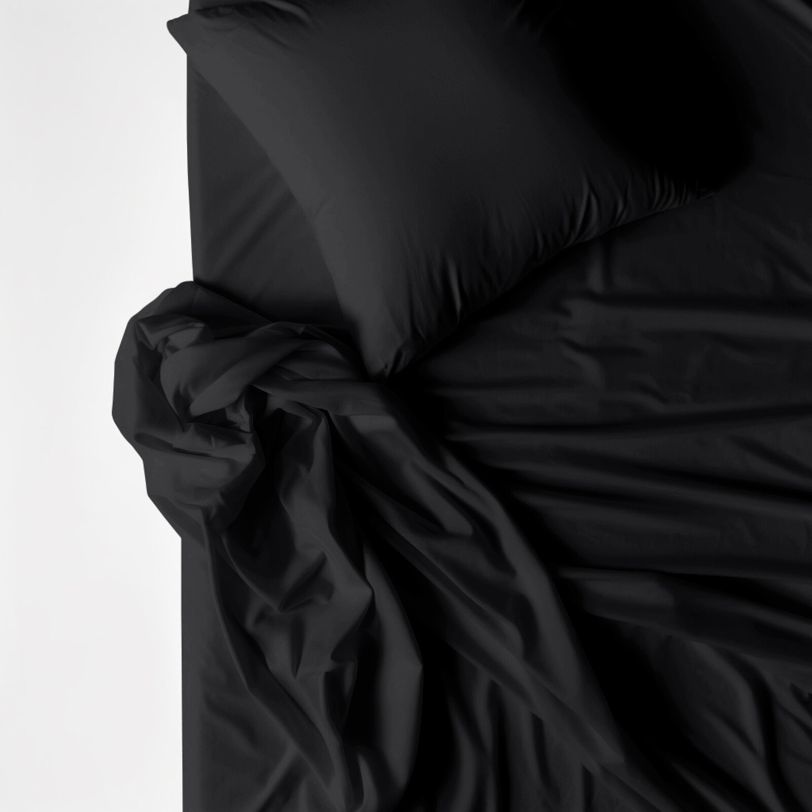 Bettwäsche aus Baumwolle - schwarz