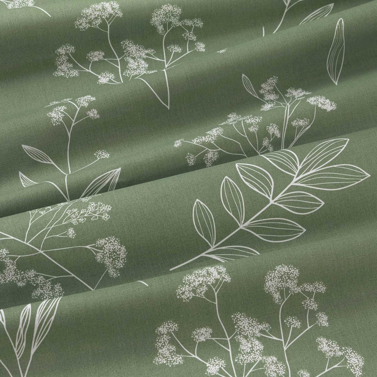 Baumwollstoff - Kräuterblätter