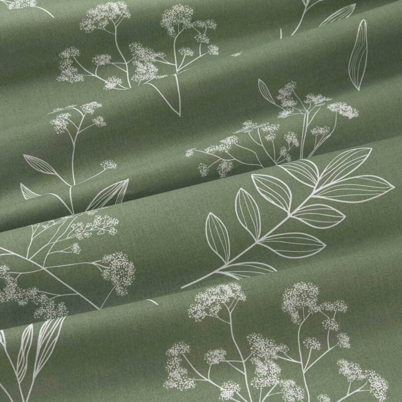 Baumwollstoff - Kräuterblätter