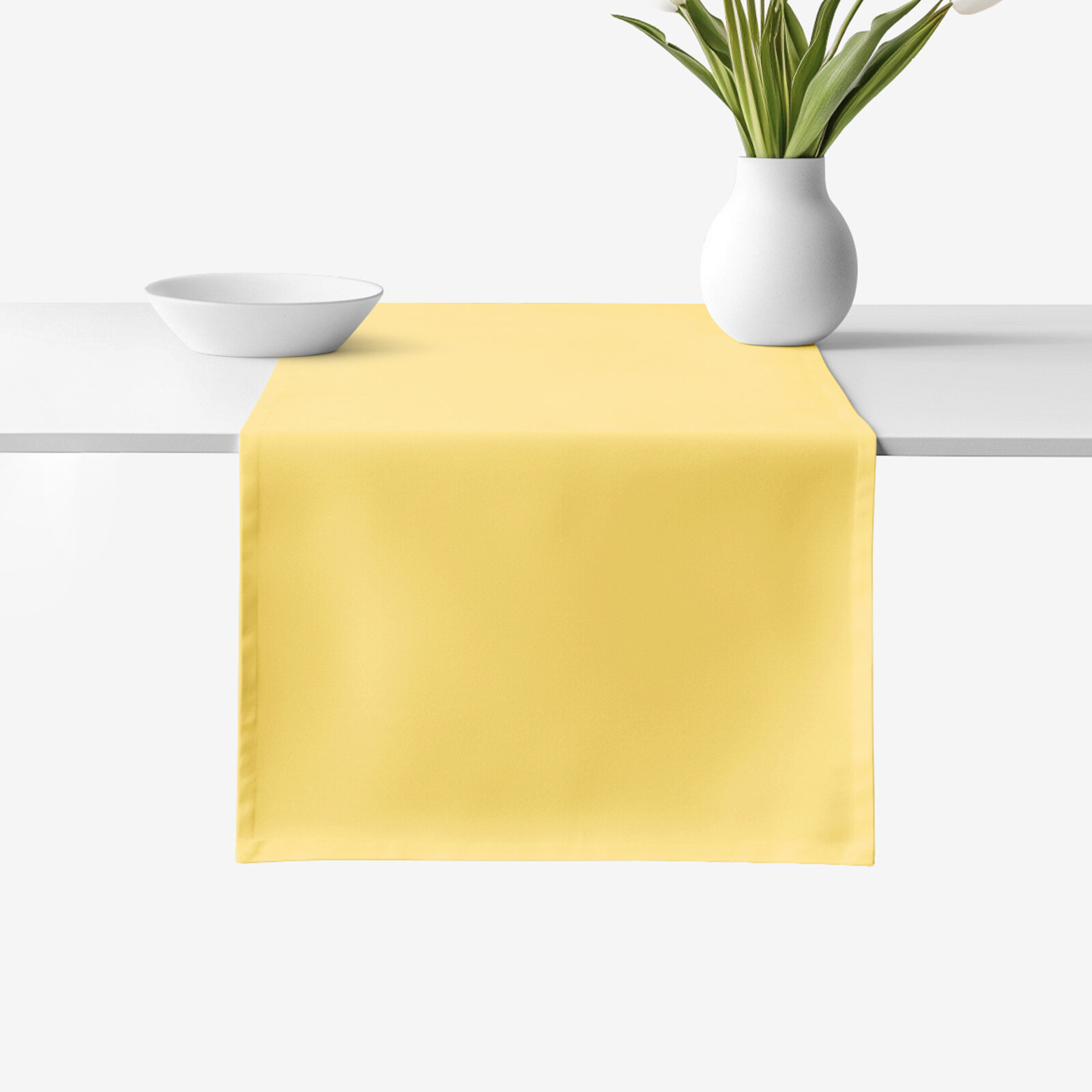 Tischläufer aus 100% Baumwolle - gelb