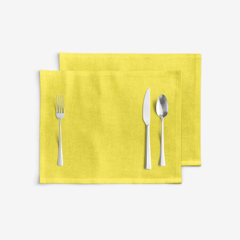 Tischset Malaga - limettengrün - Set 2 Stück