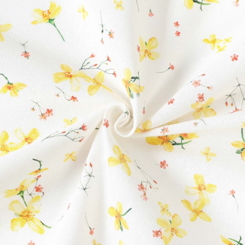 Dekorativer Stoff Valencia - Blüten der Narzissen