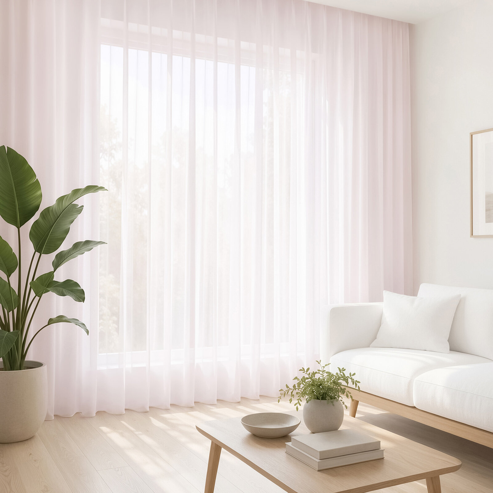 Glatter Voile – Puderrosa