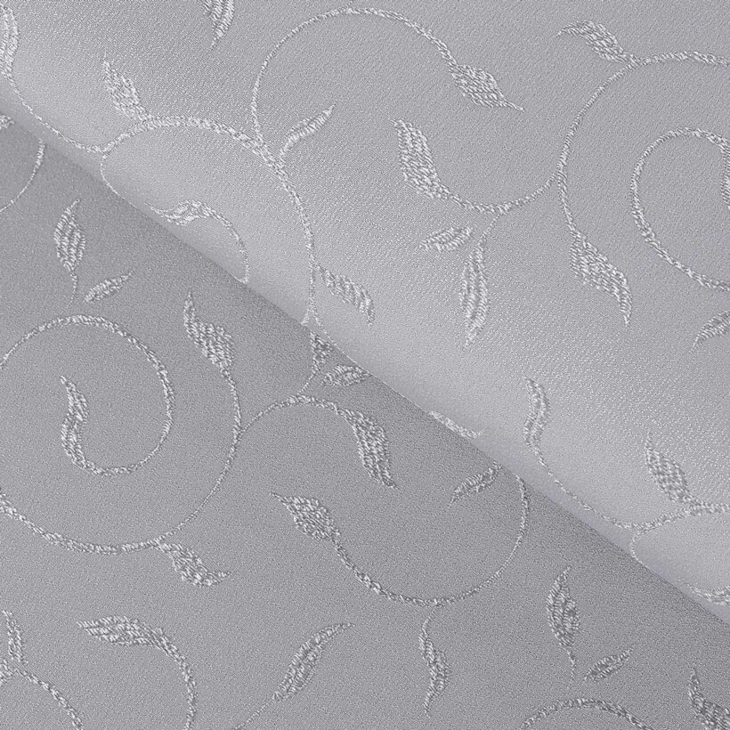 Teflonstoff für Tischdecken – grau mit großen Ornamenten