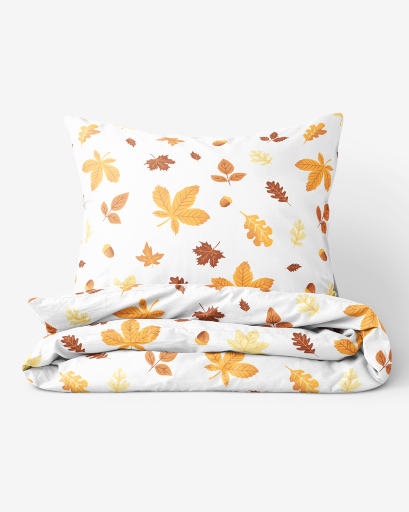 Bettwäsche aus Baumwolle - Herbstblätter