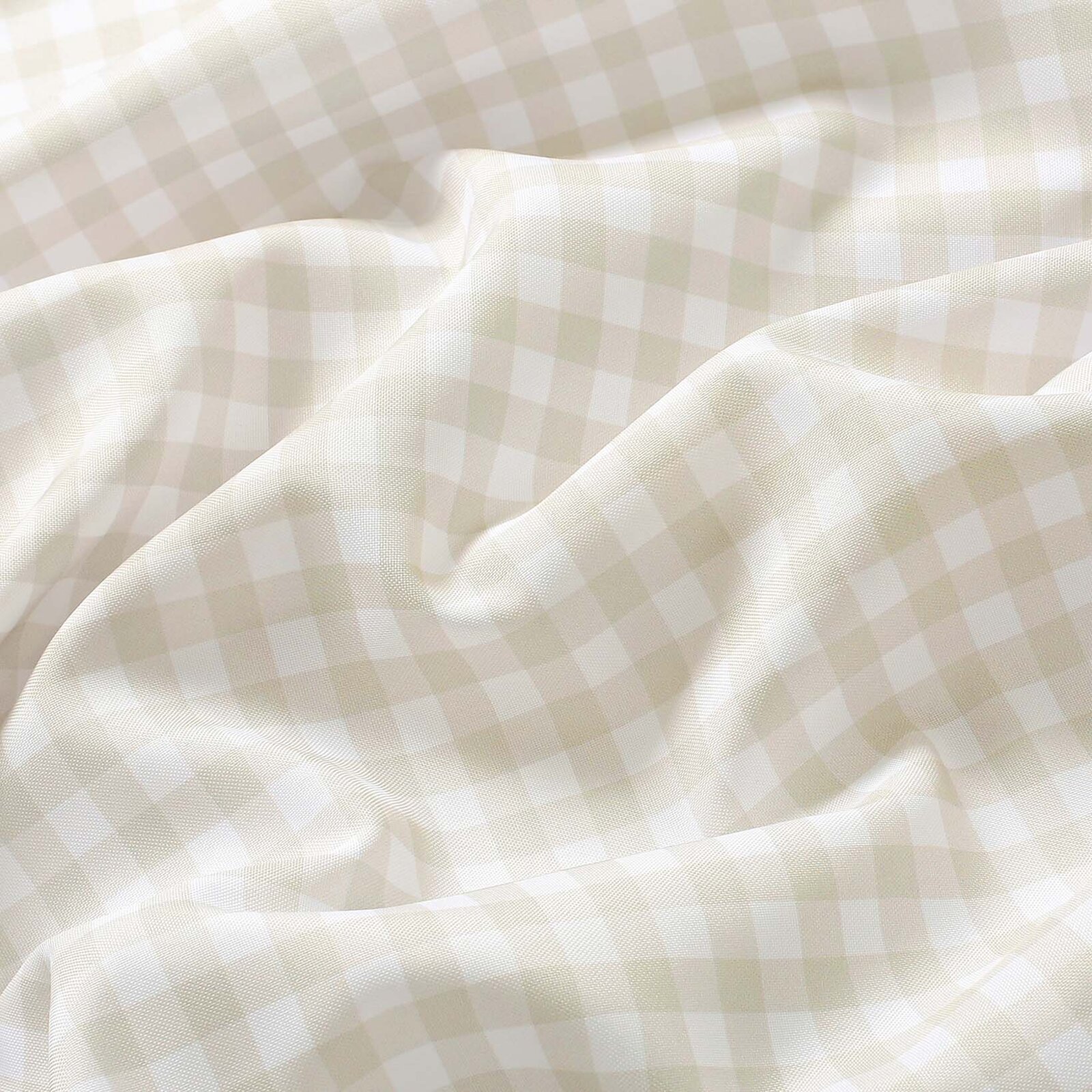 Teflonstoff für Tischdecken - beige Würfel