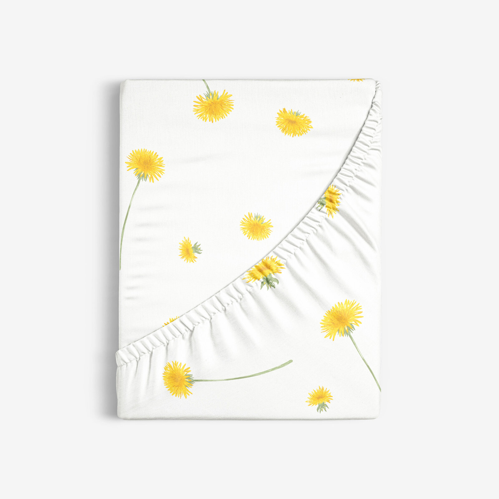 Spannbettlaken aus Baumwolle - Löwenzahn