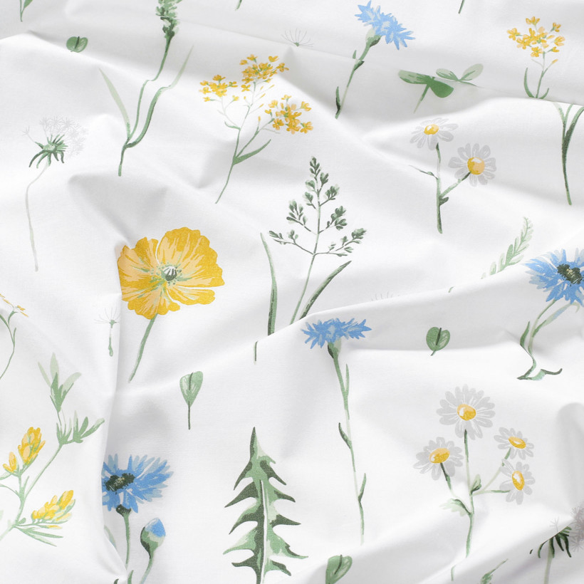 Eckige Tischdecke 100% Baumwolle - Sommerwiese
